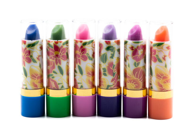 Flower color change lip balm