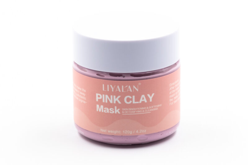 Pink clay mask