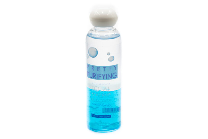 Pretty purifying non greasy total makeup remover