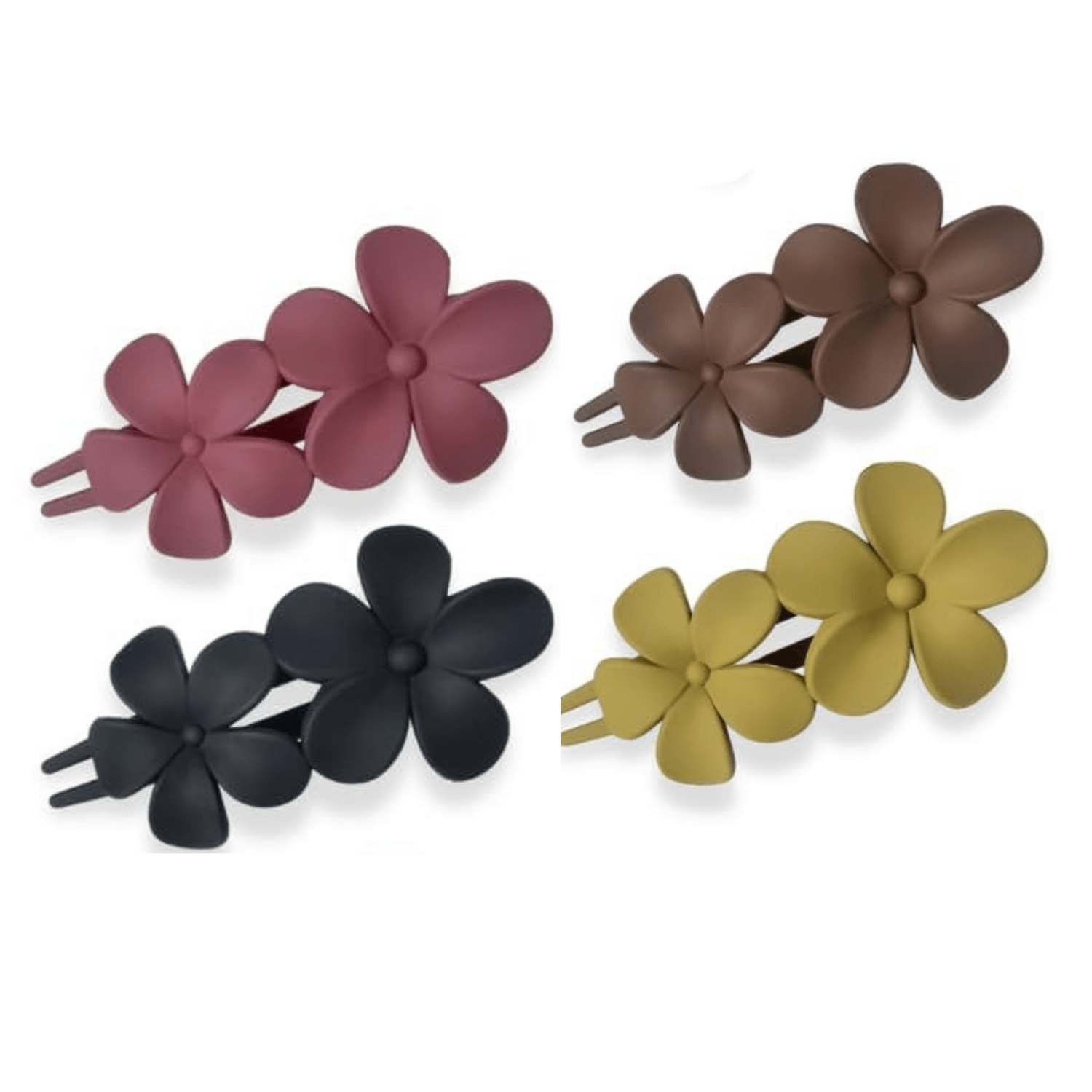 PINCE A CHEVEUX FLEUR PAR 2