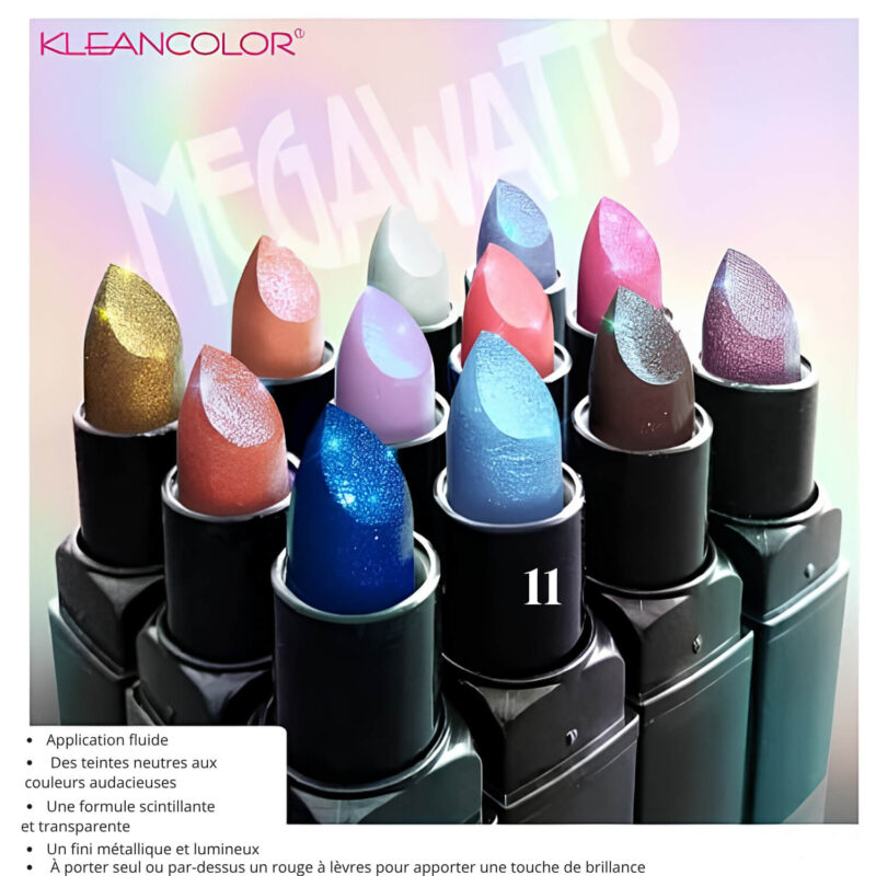 MEGAWATTS Metallic Lipstick _ 11 GLASS SLIPPER